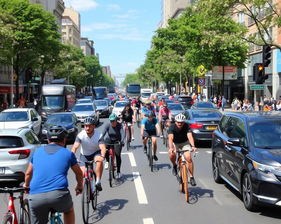 Fietsen in druk verkeer: Hoe je veilig blijft