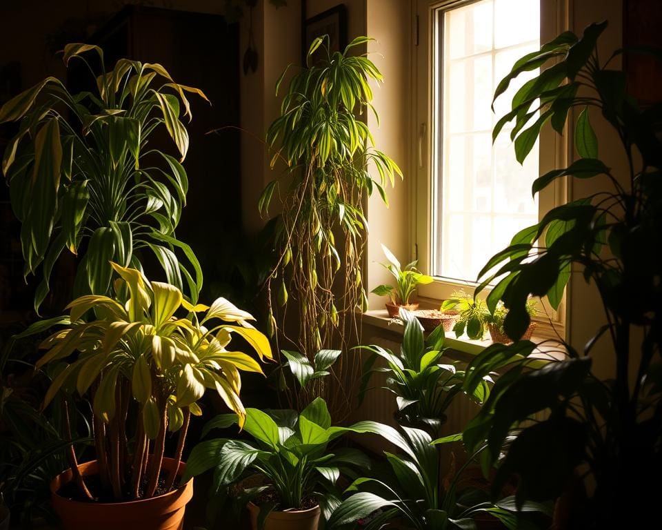 Hoe voorkom je dat je planten in huis te weinig licht krijgen?