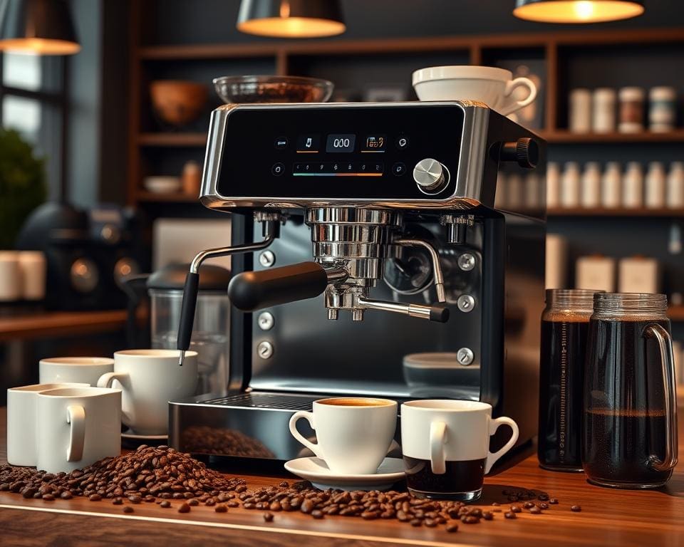 Moderne koffiemachines voor een barista-ervaring