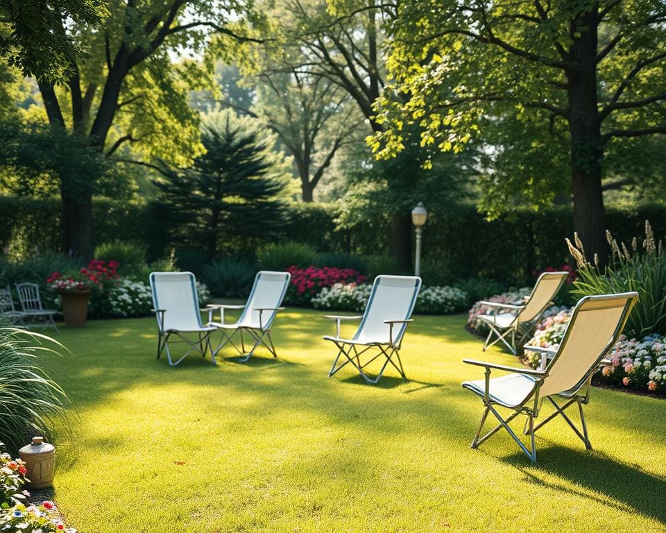 Opvouwbare ligstoelen voor relaxen zonder gedoe