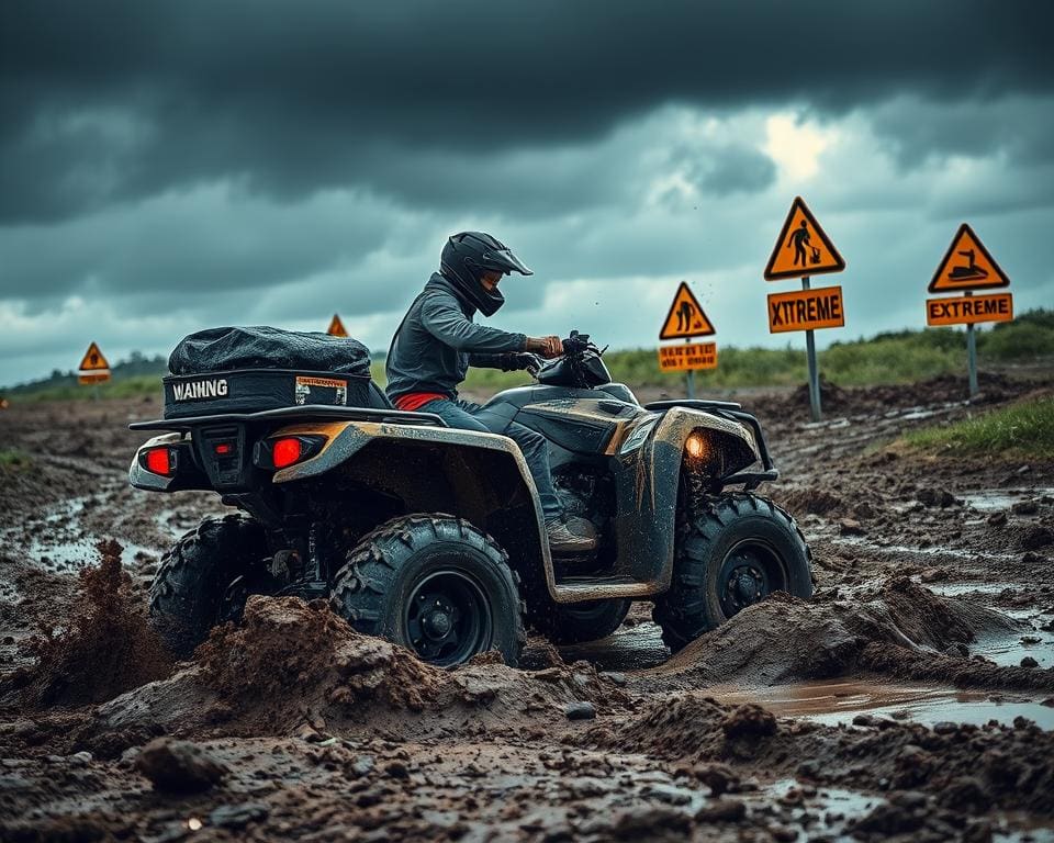 Veiligheidstips voor quad-rijders in extreme omstandigheden