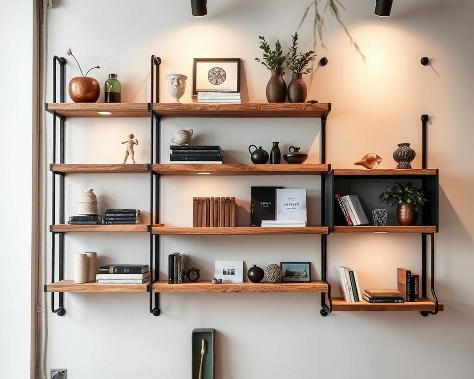 Wandplanken met industrieel design: Functioneel en decoratief