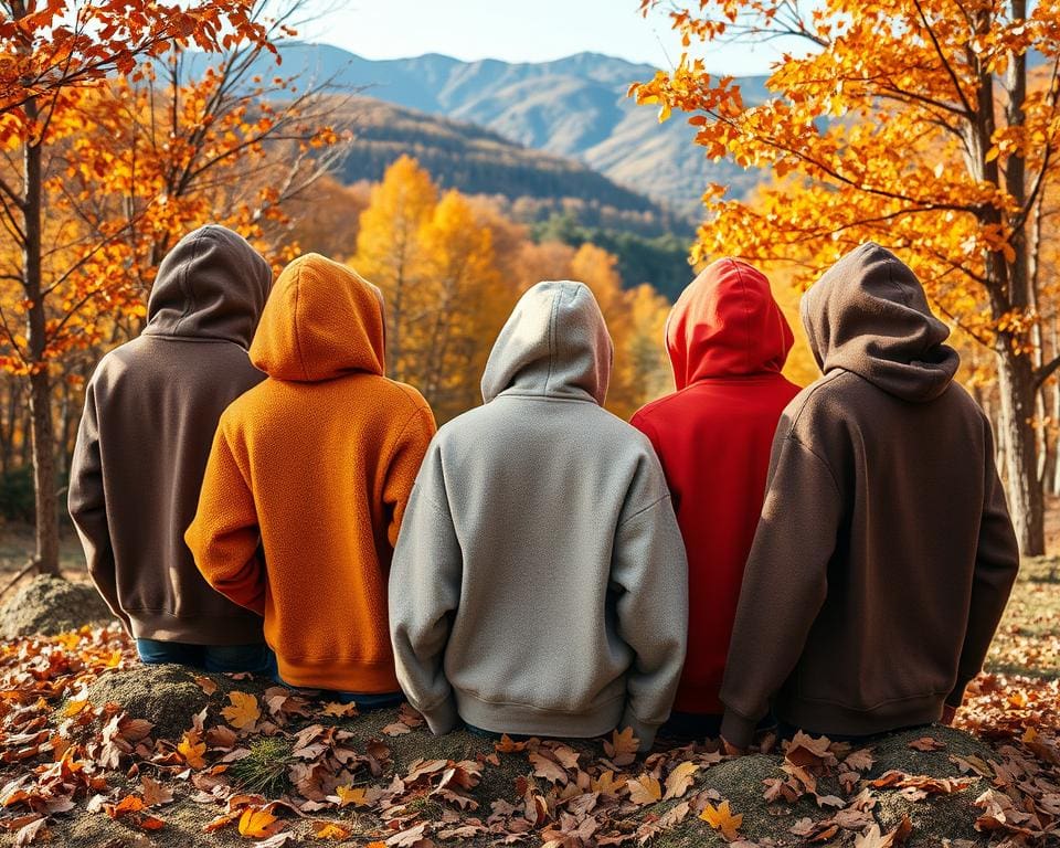 Warme hoodies voor buitenavonturen in de herfst