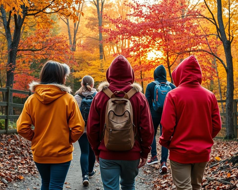 Warme hoodies voor buitenavonturen in de herfst