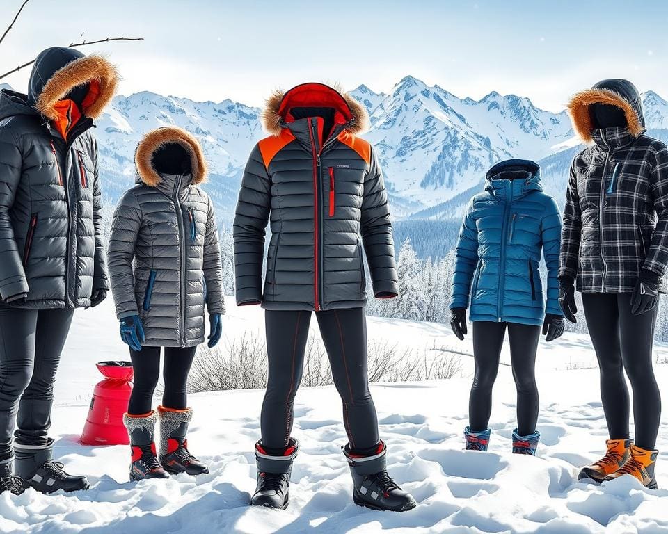 Warme thermokleding voor wintersportactiviteiten