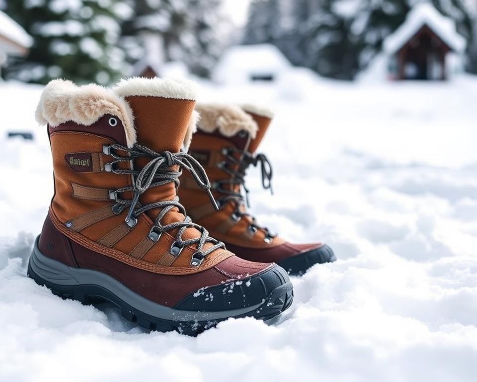 Warme winterlaarzen voor lange wandelingen in de sneeuw