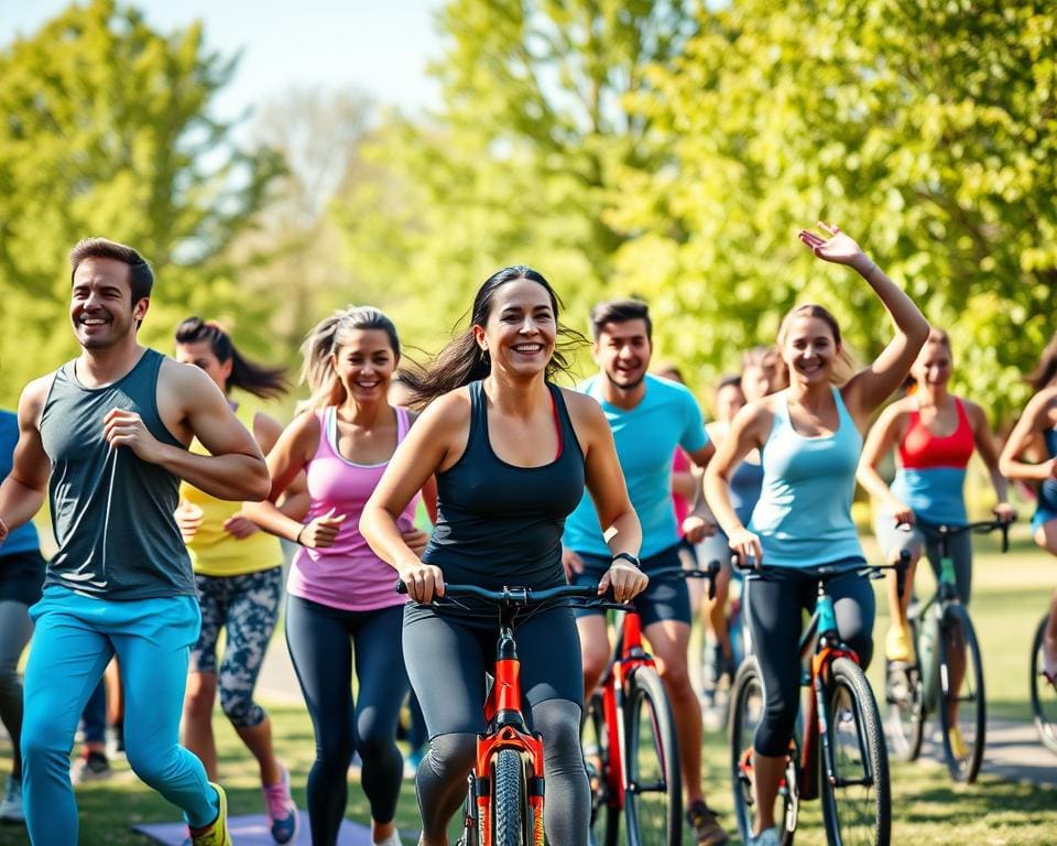 Wat zijn de voordelen van sporten in een groep voor motivatie?