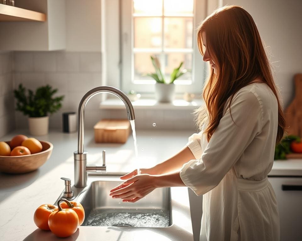 handen wassen keuken hygiëne