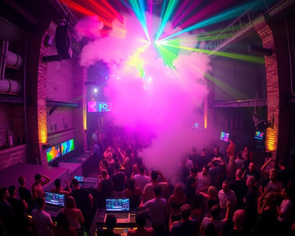 Discotheekervaring in een voormalige fabriek met live DJ-sets