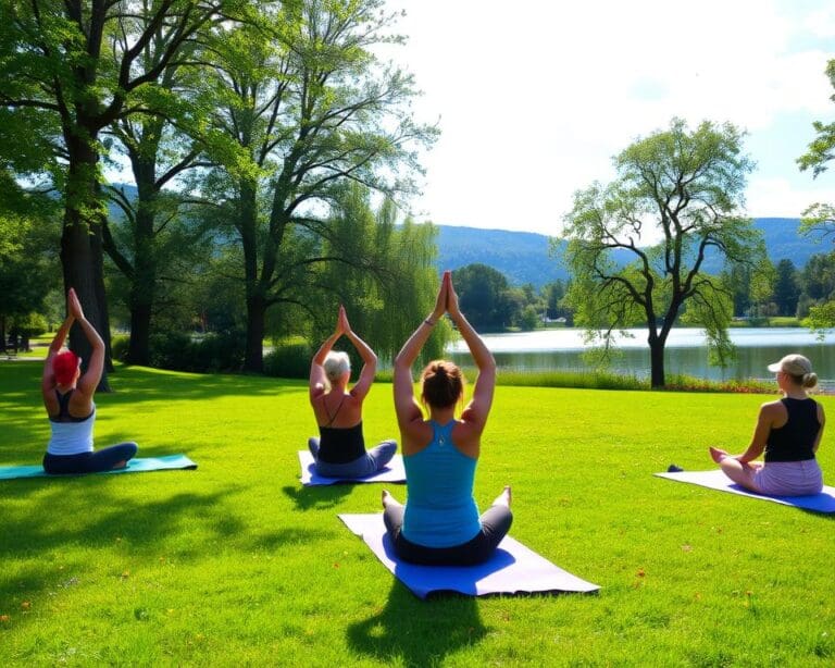 Parkdag vol ontspanning, yoga en natuurrijke uitzichten