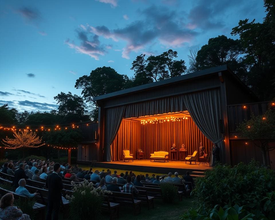 Theateravond vol klassiek toneel in een openluchtarena