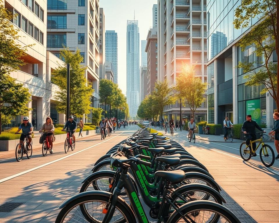 elektrische fietsen en stedelijke mobiliteit